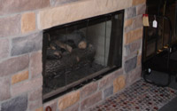 Barton Limestone Veneer Fireplace