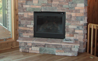Cedar Creek Weatheredge Stone Veneer Fireplace