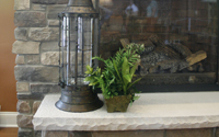 Shannon Weatheredge Stone Veneer Interior Fireplace